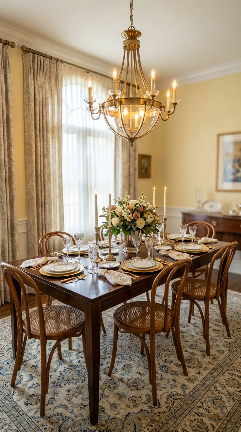 Statement Dining Table Lighting Above The Table