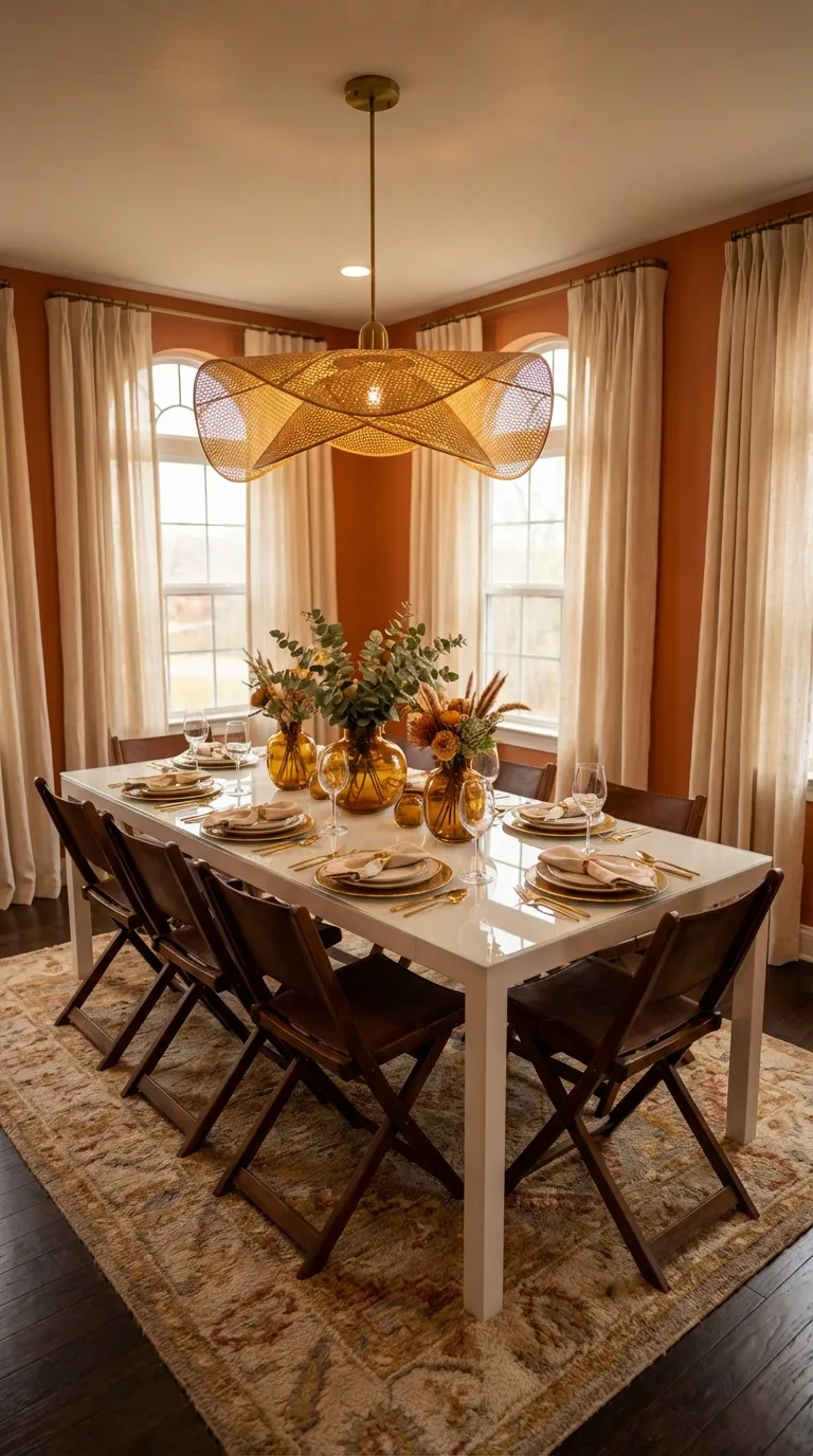 Statement Pendant Lighting Above Table