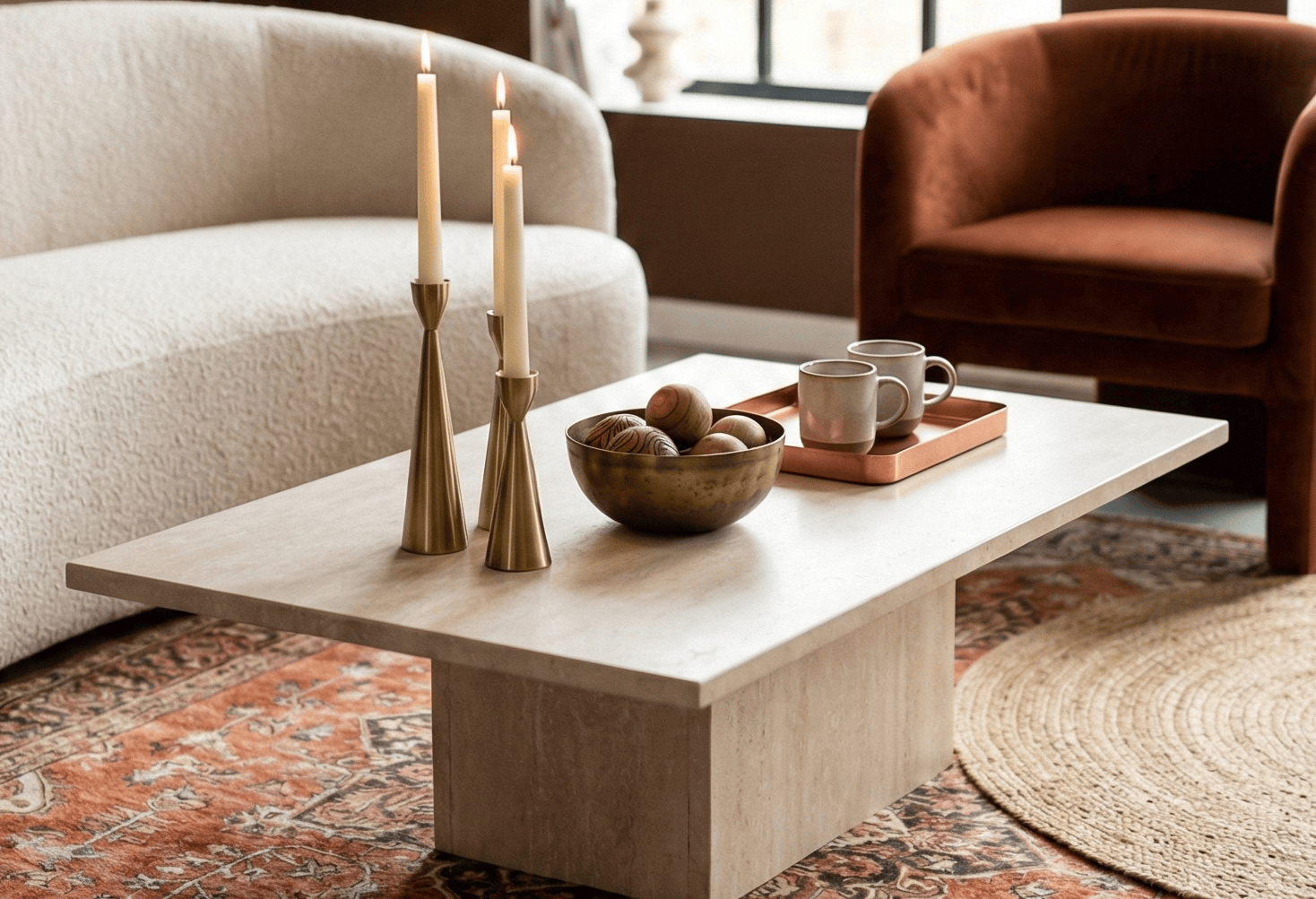 Stone Coffee Table Decor Ideas
