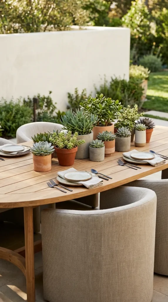 Succulent Centerpiece Display