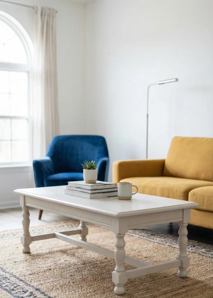 Thrifted Coffee Table Refresh With Paint