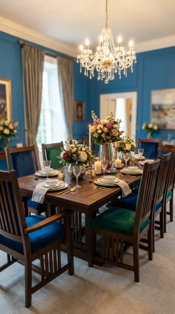 Upholstered Chairs in Rich Fabrics