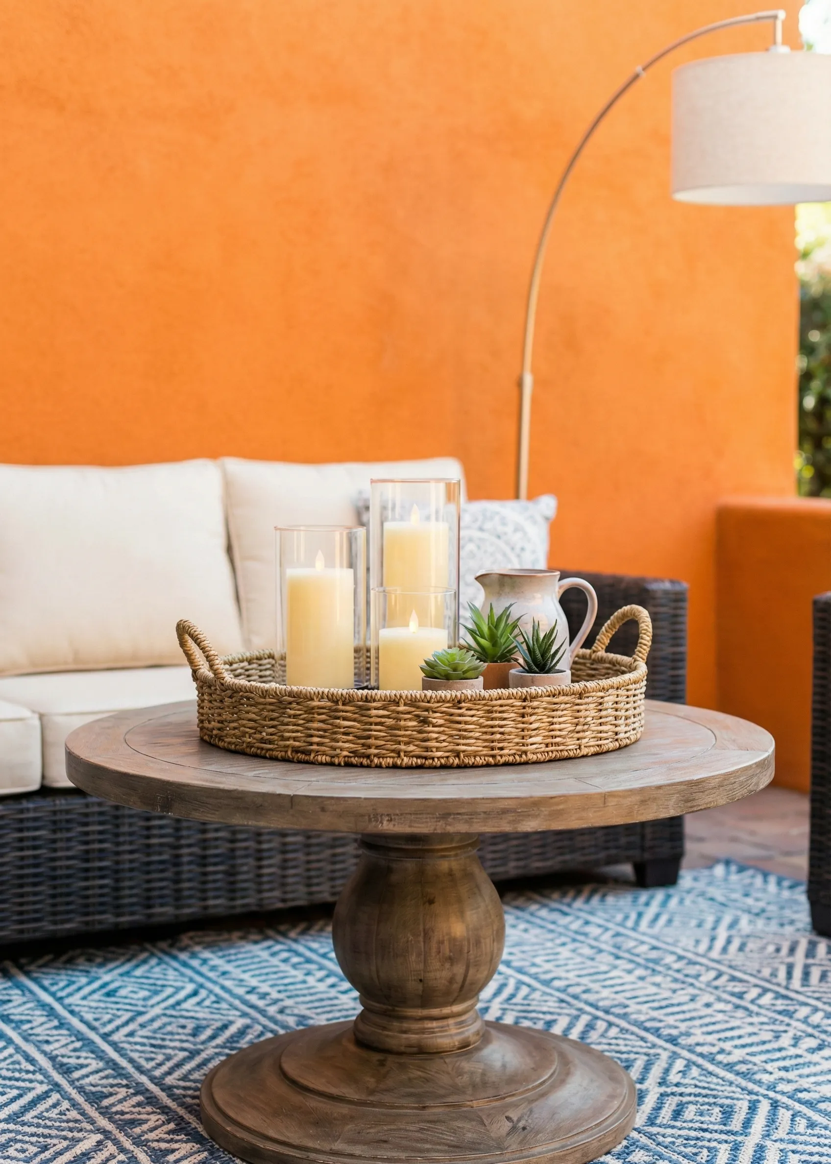 Woven Tray for Casual Entertaining