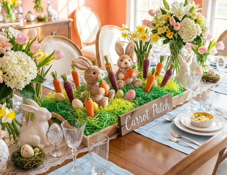 Carrot-Themed Easter Centerpiece Ideas