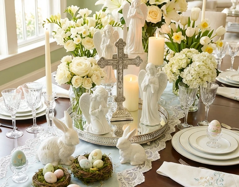 Christian-Themed Easter Table Centerpiece Ideas