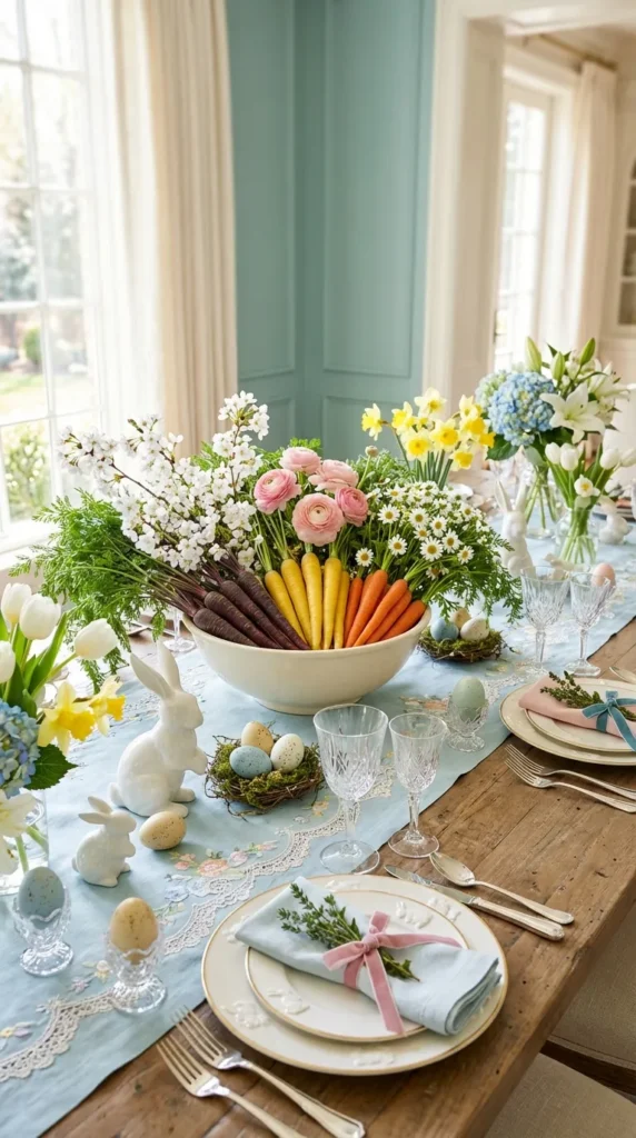 Colorful Carrot And Blossom Arrangement