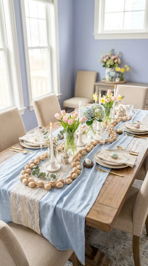 Farm Fresh Egg Garland Intertwined Through Center Decor