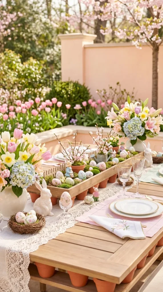 Garden Party Egg Trail On Tray