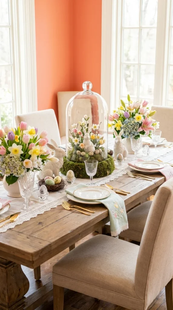 Glass Dome Bunny Scene