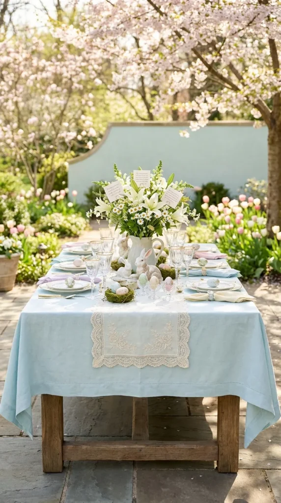Lilies, Daisies, And Scripture Cards Arrangement