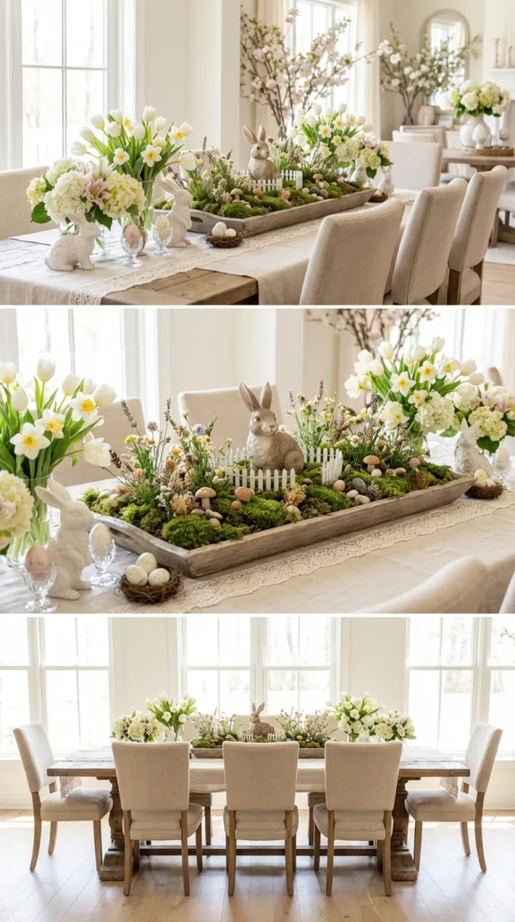 Moss Bunny Meadow Display