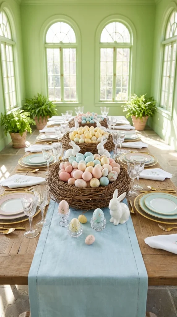Pastel Egg Nest Display