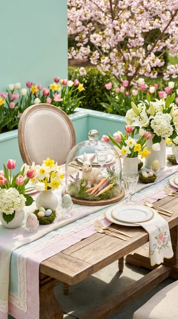 Rabbit And Heirloom Carrot Glass Cloche