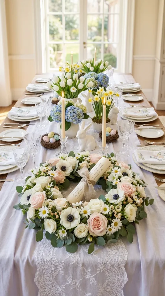 Scripture Scroll In Floral Wreath