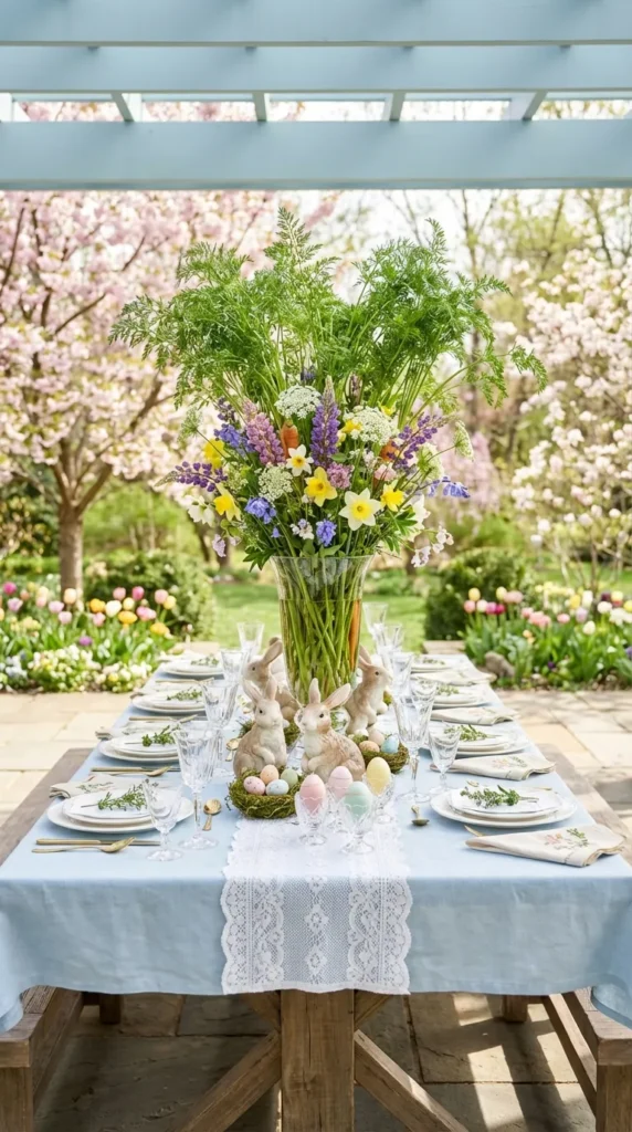Tall Carrot Greens With Wildflower Mix
