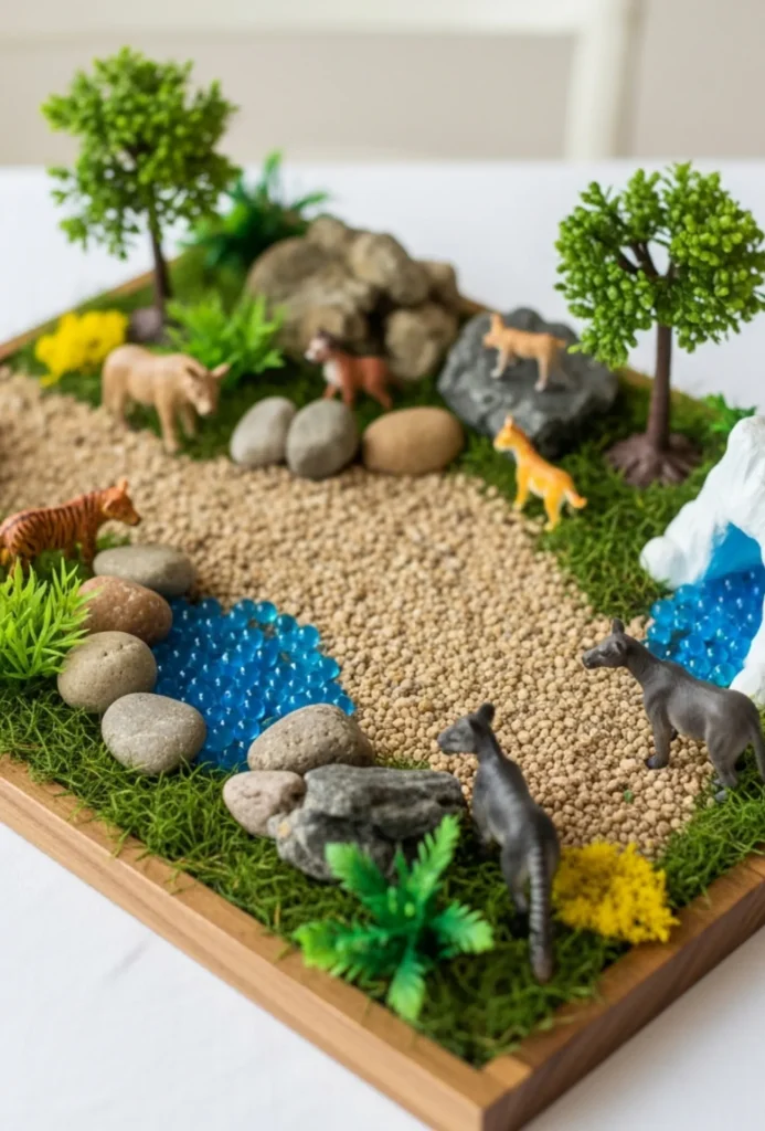 Animal Habitat Play Scene Centerpieces