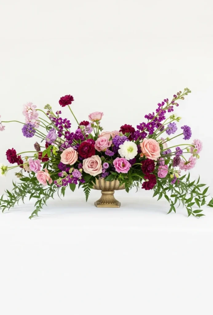 Asymmetrical Garden Florals