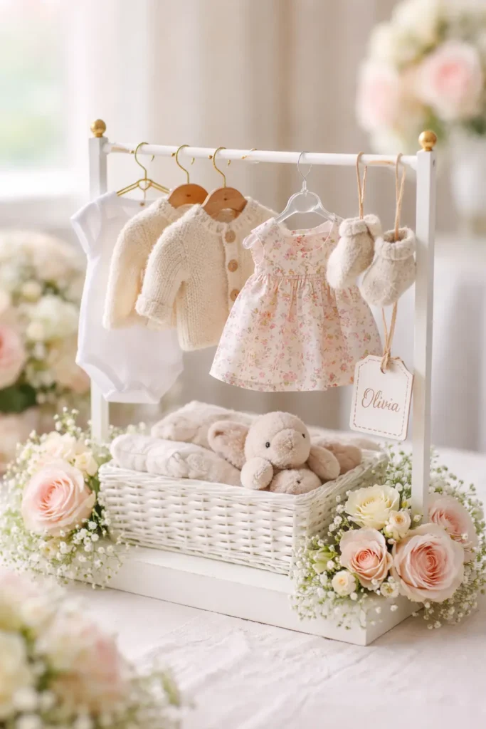 Baby Closet Rack Mini Display Centerpieces