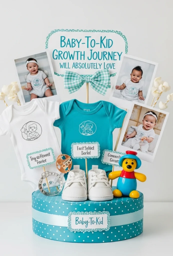 Baby-to-Kid Growth Journey Centerpieces