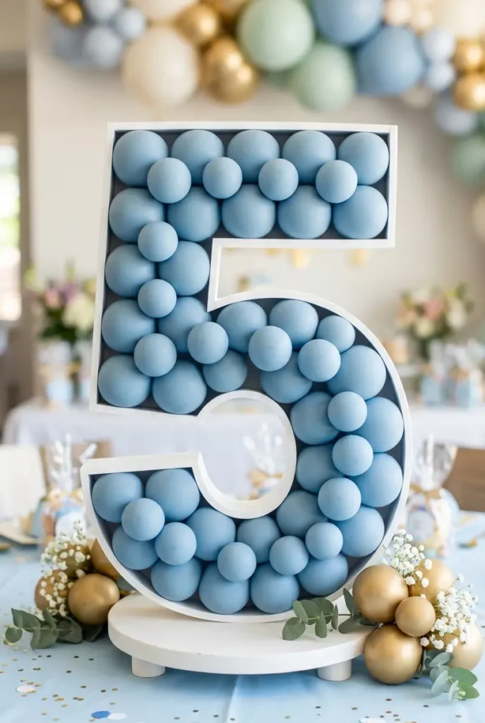 Balloon Mosaic Number or Letter Centerpieces