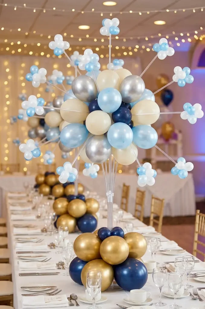 Balloon Spray Burst Arrangement Centerpieces