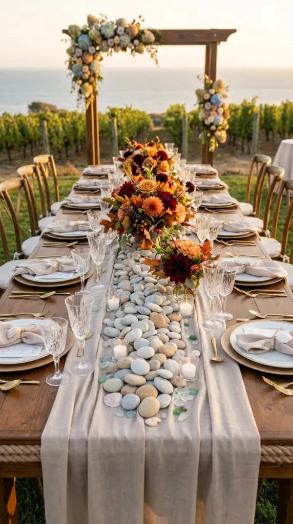 Beach Pebble Table Runners