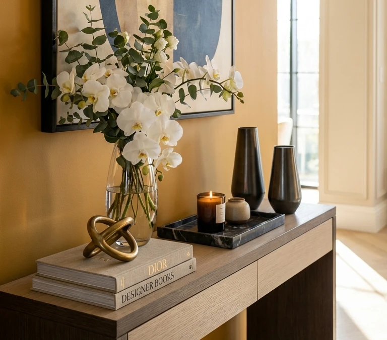 Bedroom Console Table Decorations