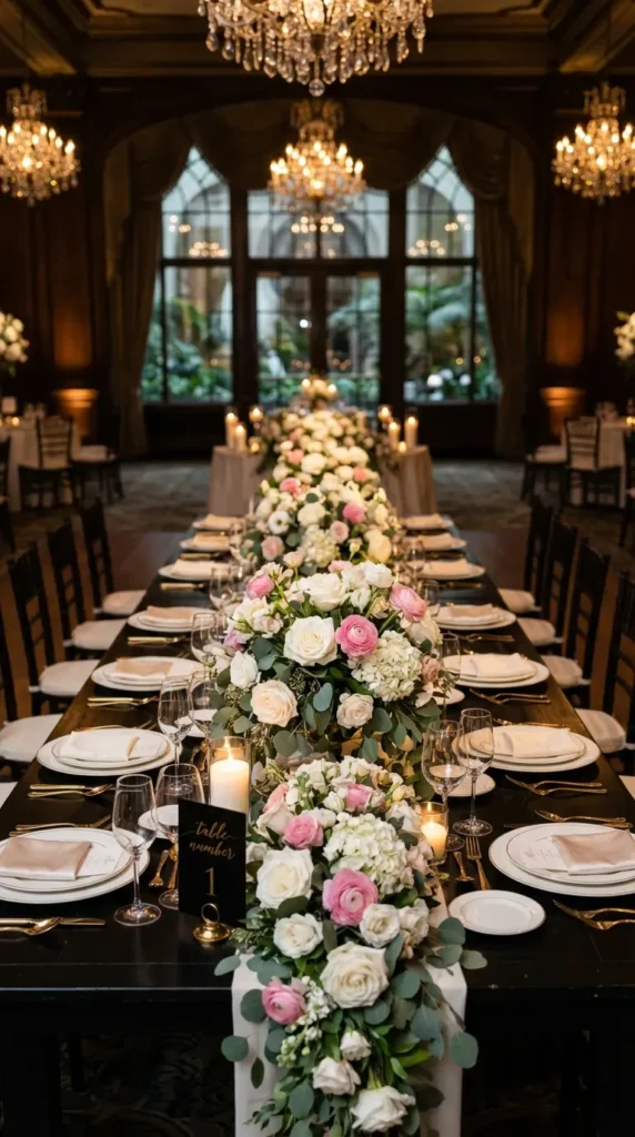 Black Acrylic Table Number Signs