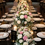 Black Wedding Table Decorations