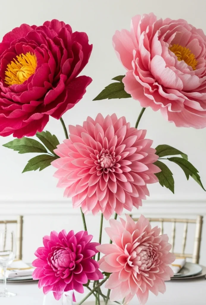 Bold Paper Flower Decor