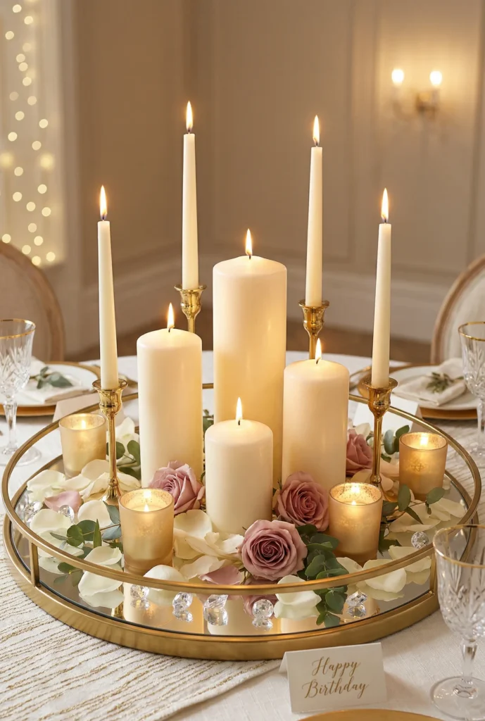 Candle Cluster Luxe Centerpieces