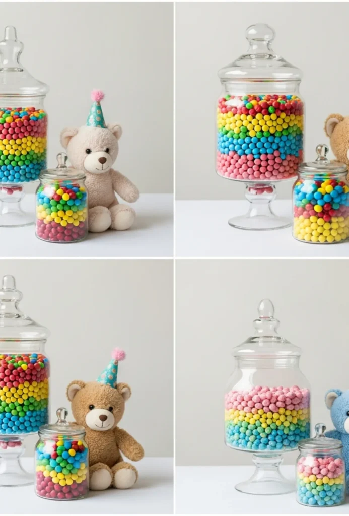 Candy Jar & Plush Combo Centerpieces