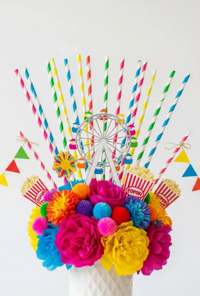 Carnival Festival Color Burst Centerpieces