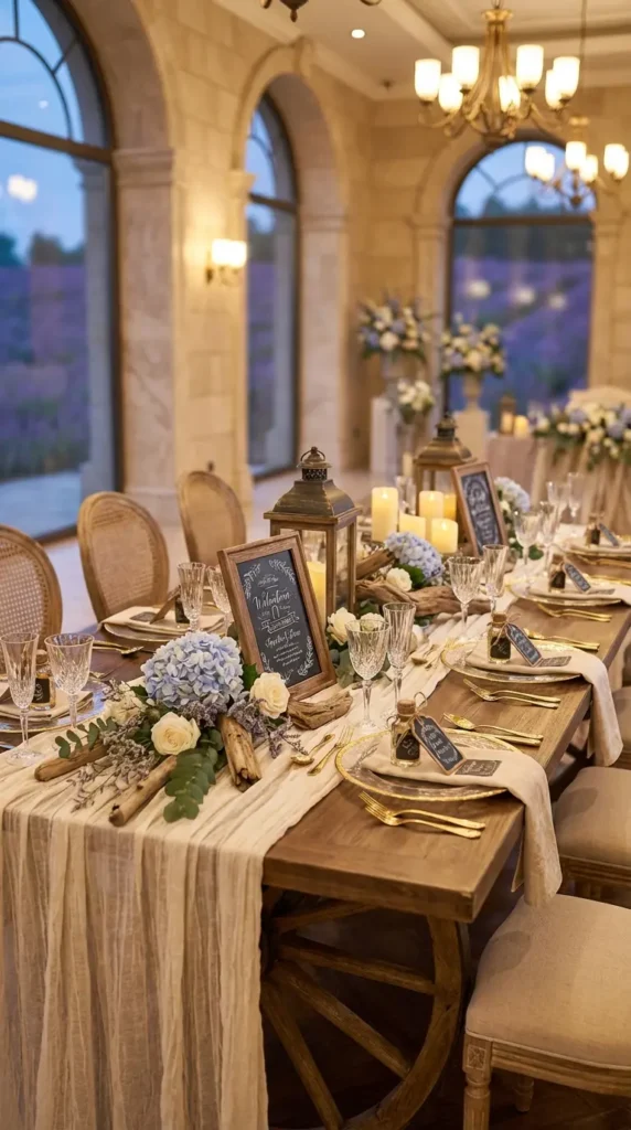 Chalkboard Sign Table Labels with Twine