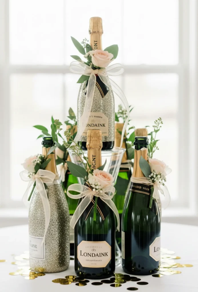 Champagne Bottle Display