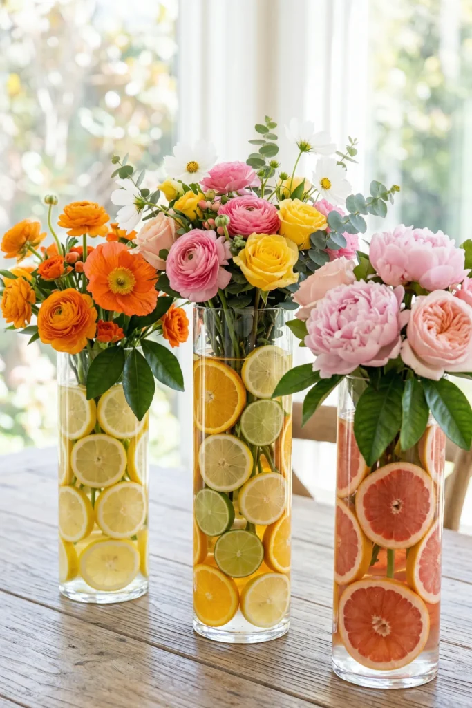 Citrus & Floral Vases