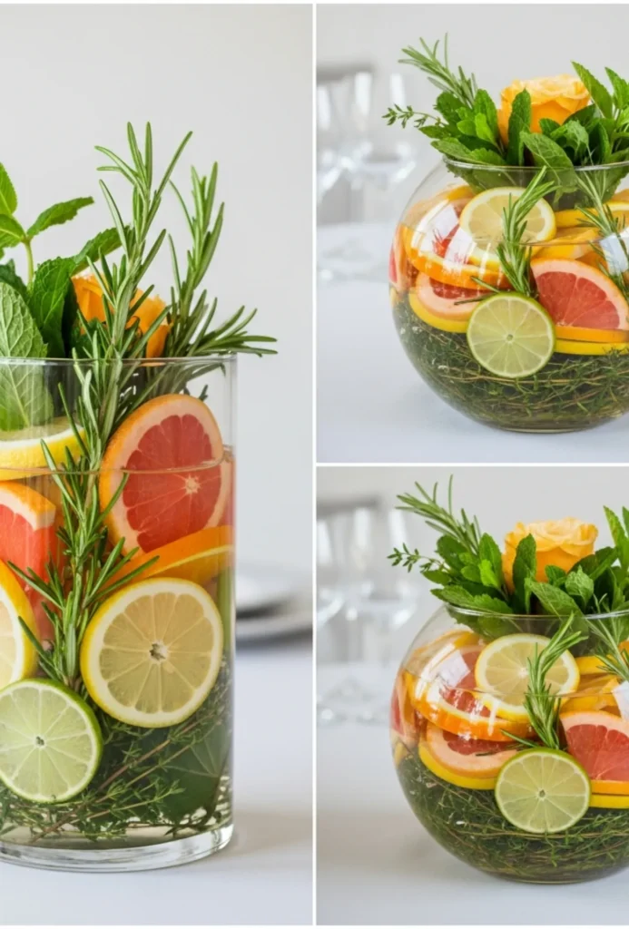 Citrus & Herb Layered Arrangements