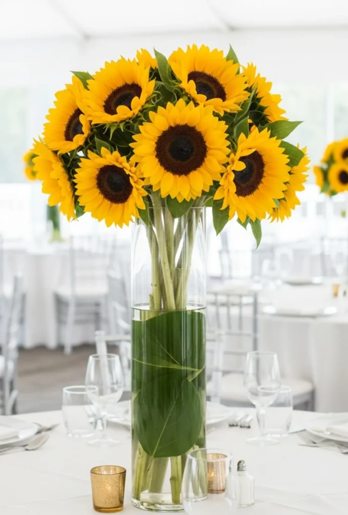 Classic Sunflower Vase Bouquet