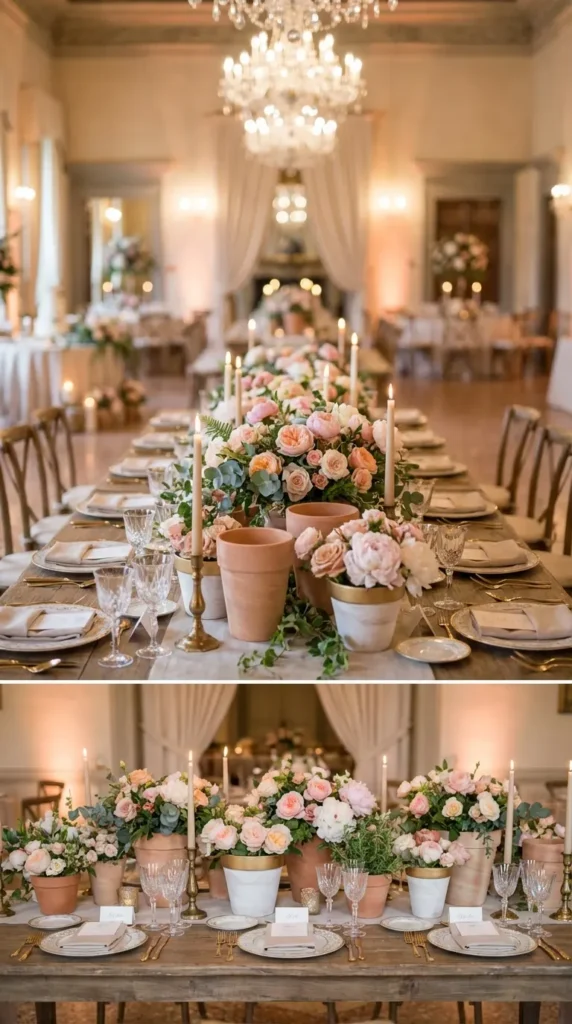 Clay or Terracotta Pot Arrangements