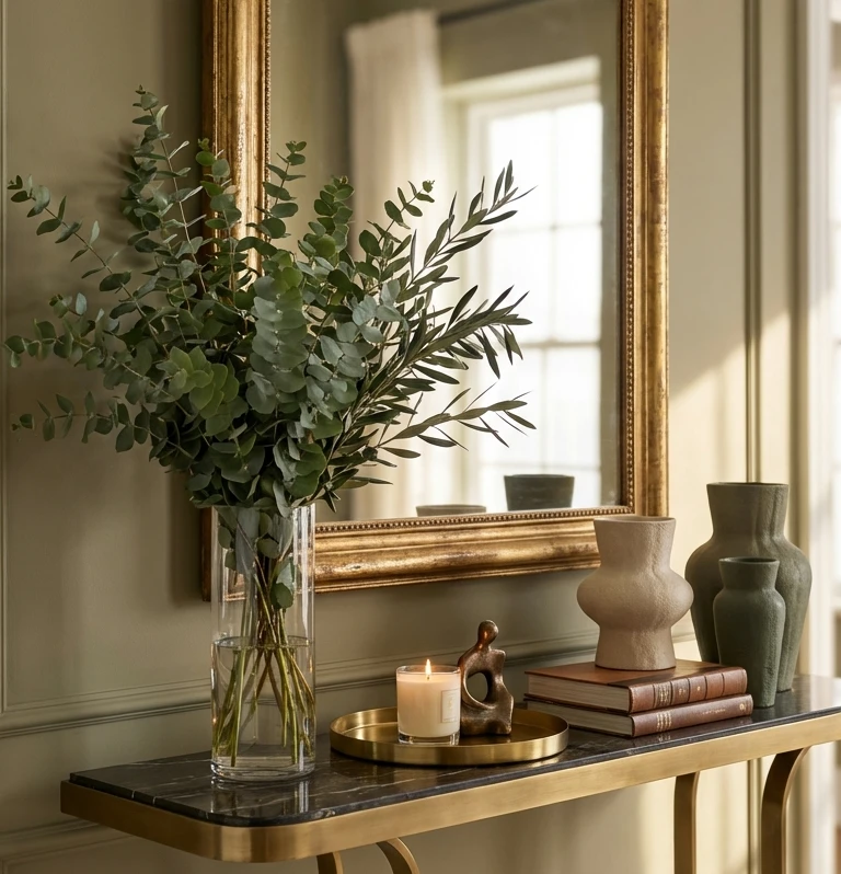 17 Console Table Decor Ideas with Mirrors for a Stunning Entryway