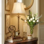 Console Table Decor with Lamp Ideas