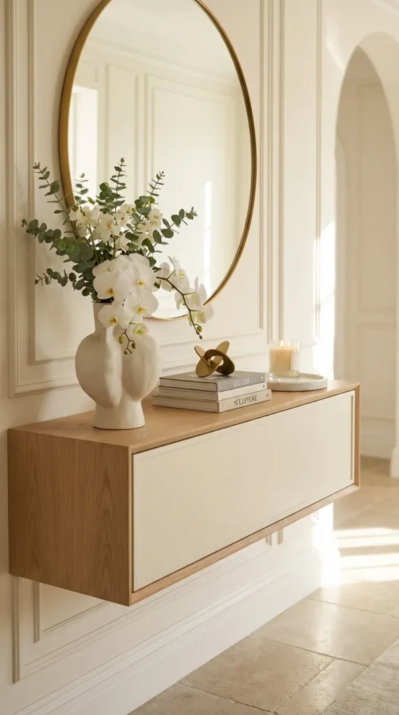 Console With BuiltIn Shoe Storage Below