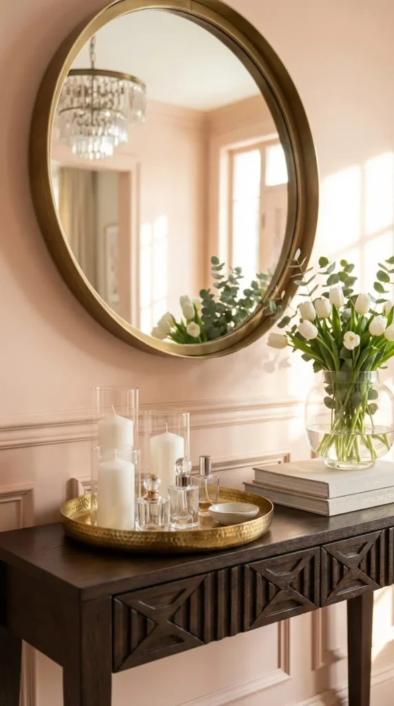 Decorative Tray Styling With Candles and Perfume