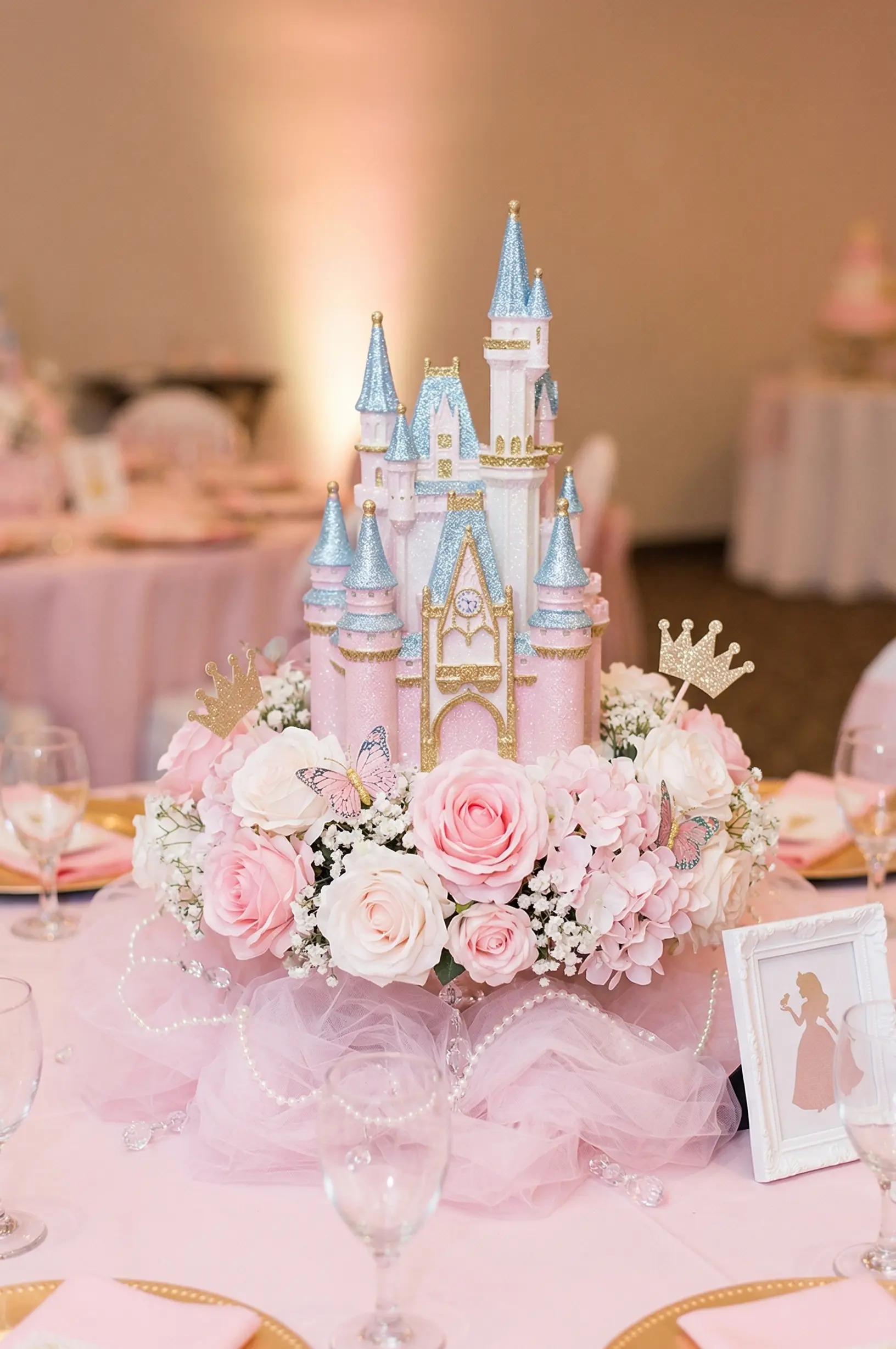 Fairytale Princess Castle-Inspired Centerpieces