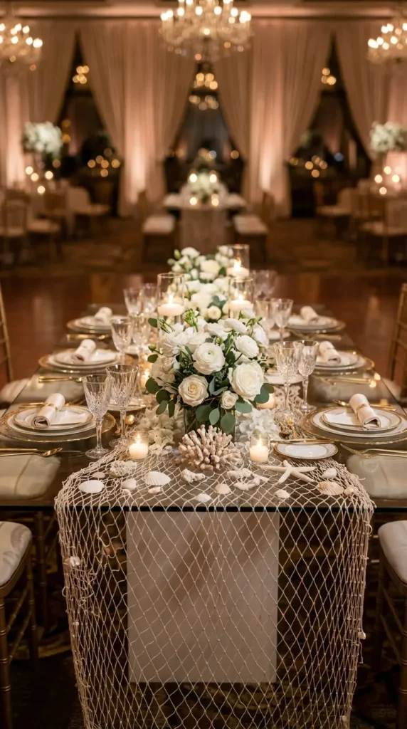 Fishing Net Table Overlay