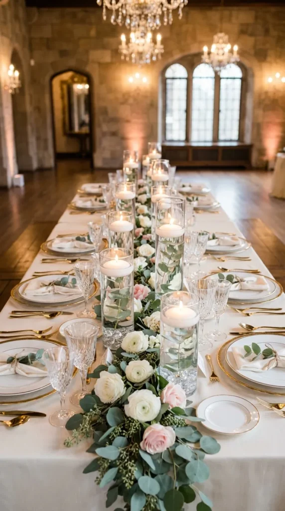 Floating Candle Centerpieces for Soft Glow