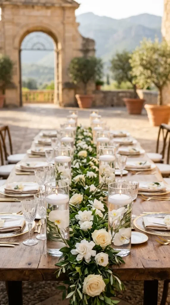 Floating Flower and Candle Cylinder Vases