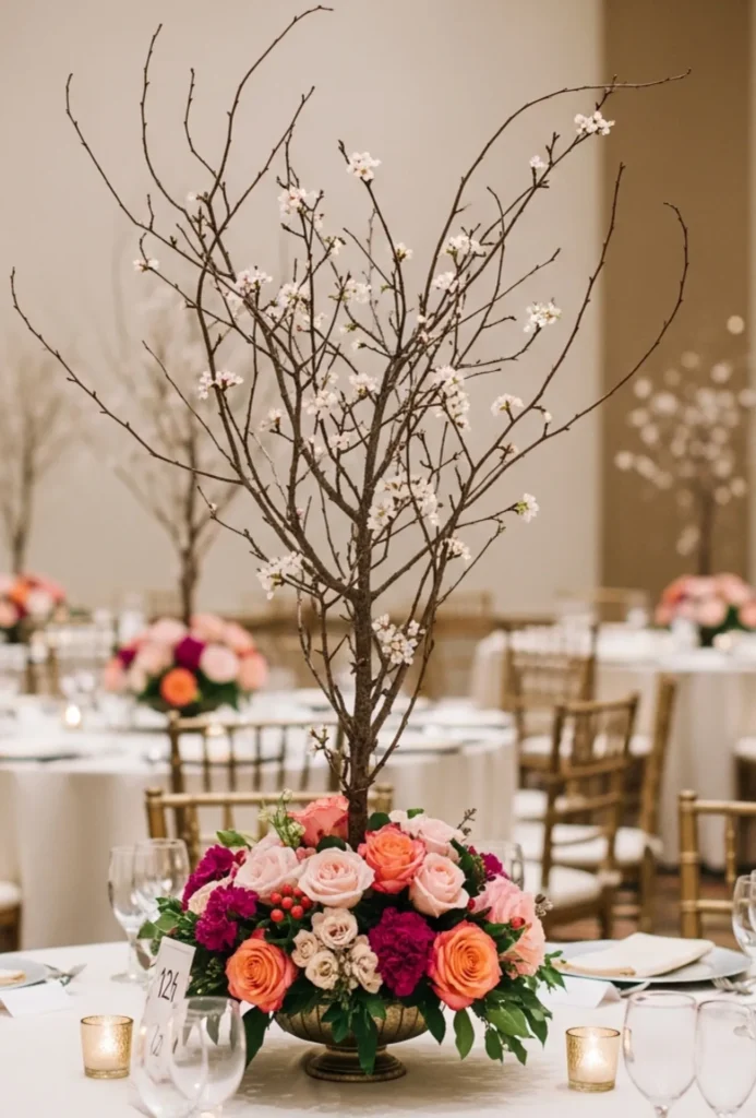 Floral Arrangements with Branches