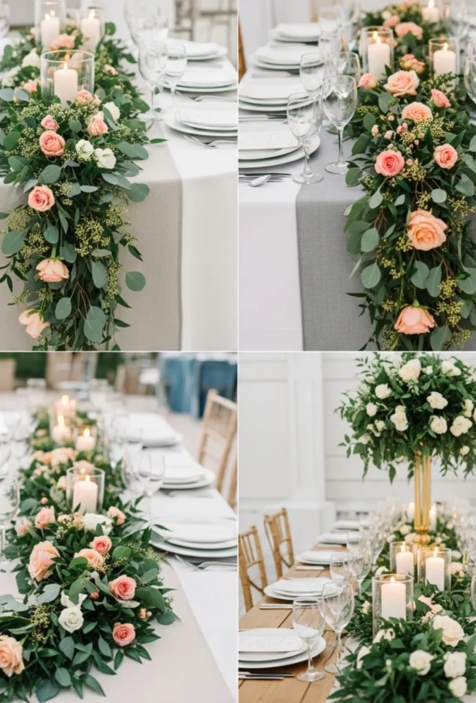 Floral Garland Table Runners