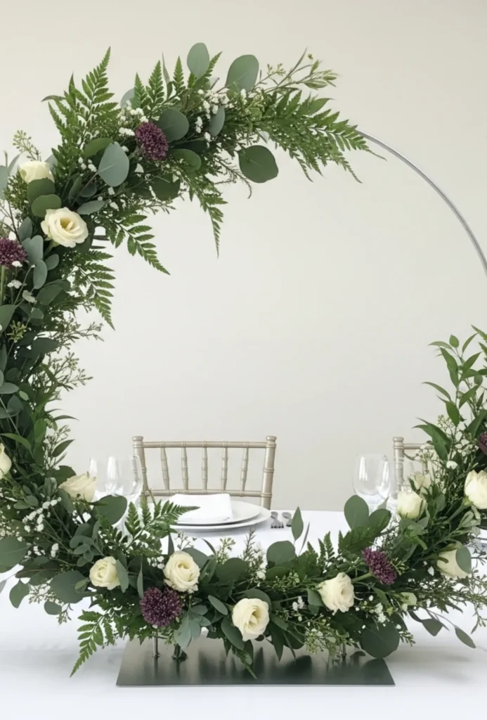 Floral Hoop Centerpiece Designs